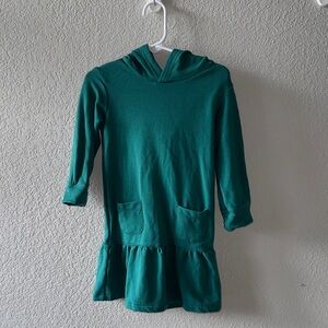 NWOT green hooded dress